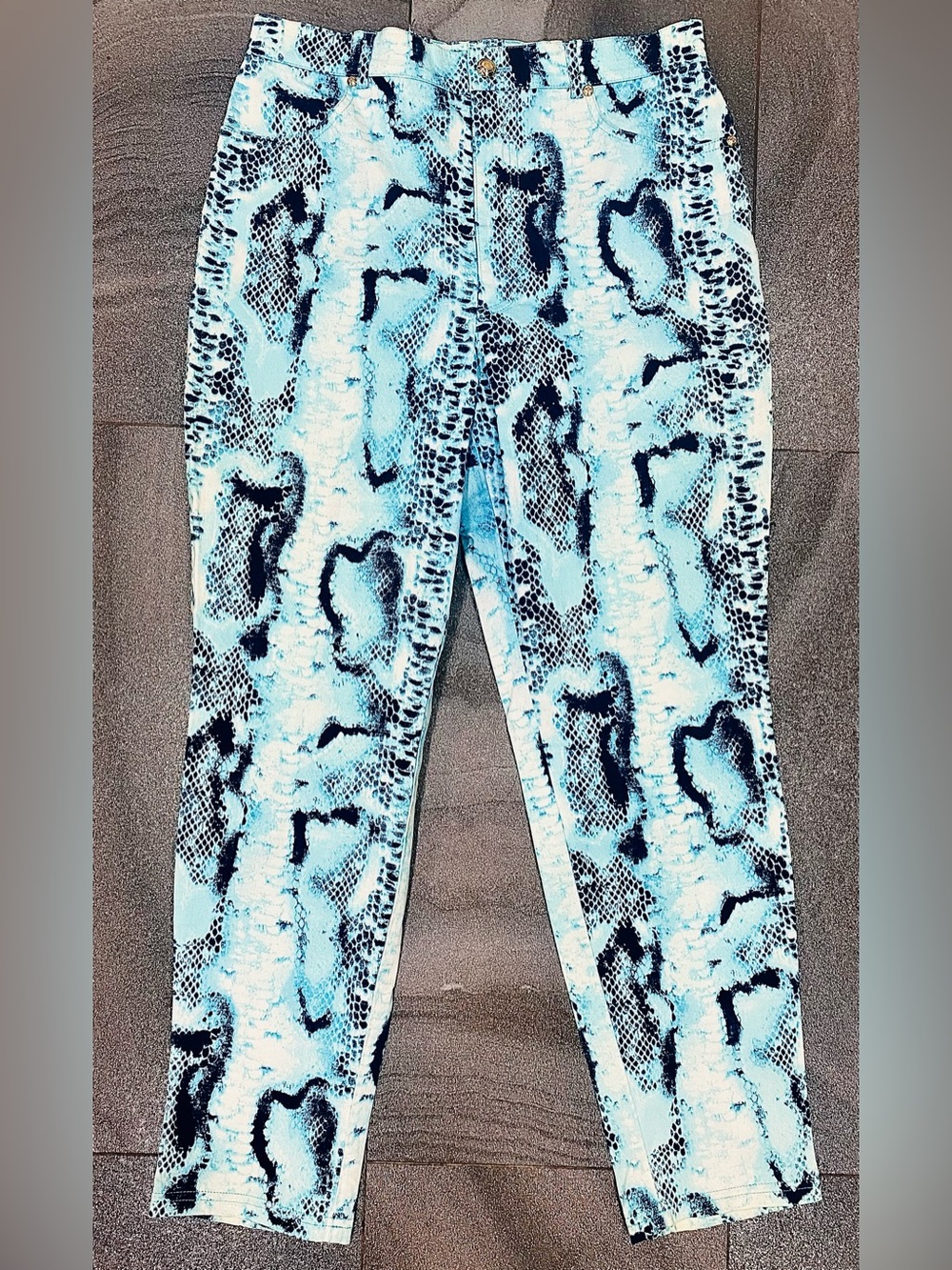 Vintage Women’s Escada Snakeskin Print stretchy pants size L